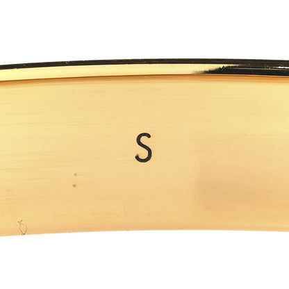 Louis Vuitton Brass Monogram Nanogram Cuff S Gold 6 of 6