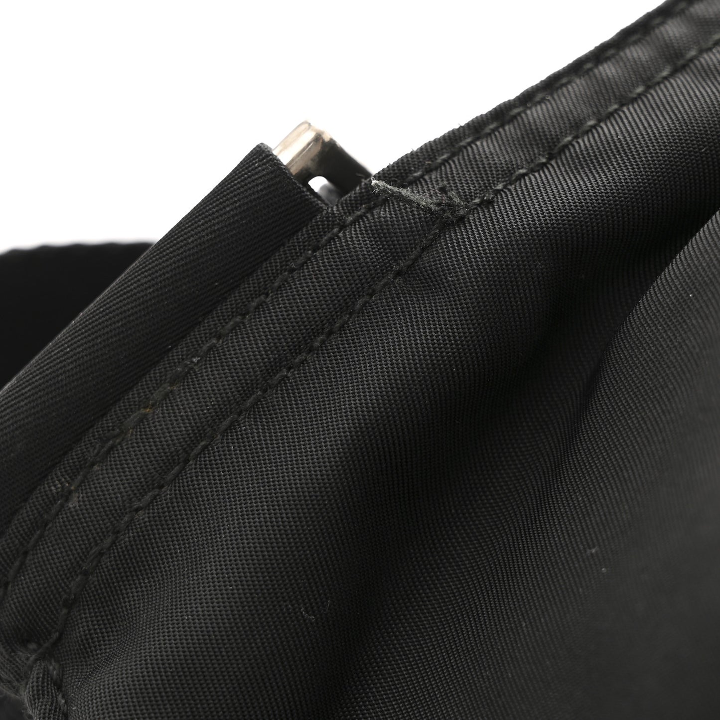 Nylon Vela Flat Messenger Bag Black