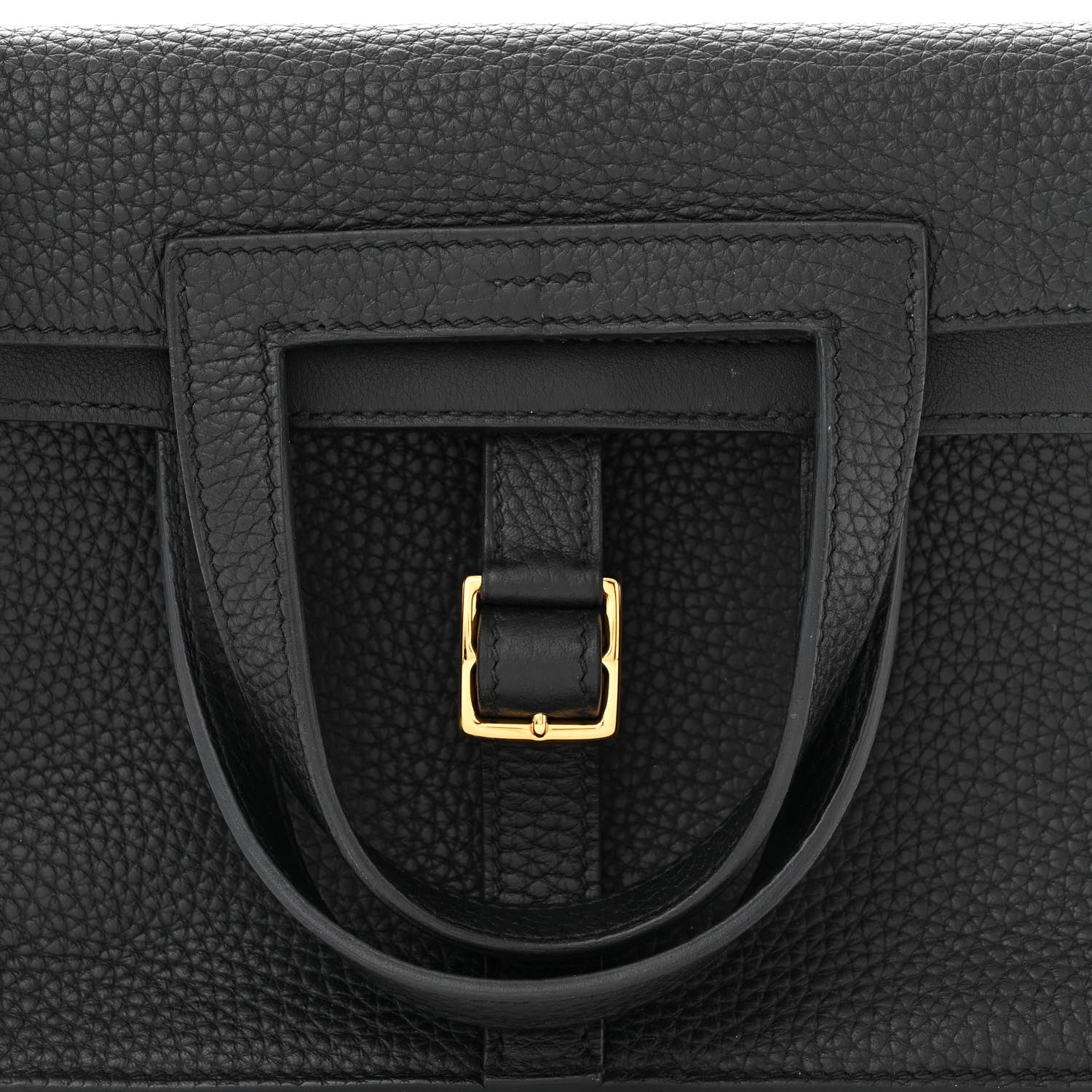 Hermes Taurillon Clemence Halzan 25 Black 8 of 11
