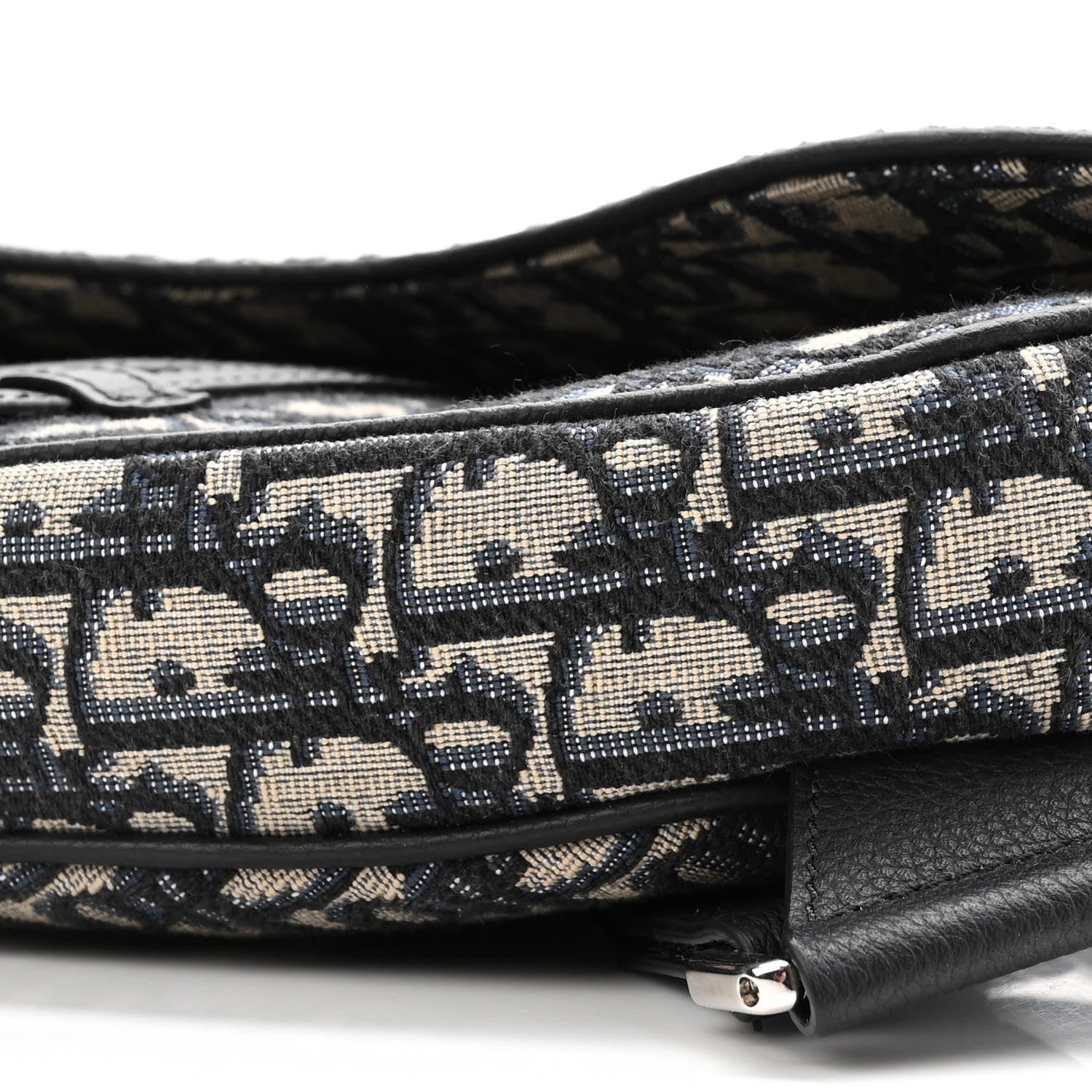 Christian Dior Oblique Mens Saddle Bag Black 9 of 9