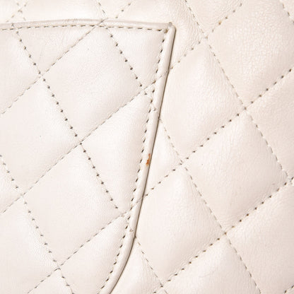Chanel Calfskin Quilted Large Cambon Bowler Black White 12 of 12