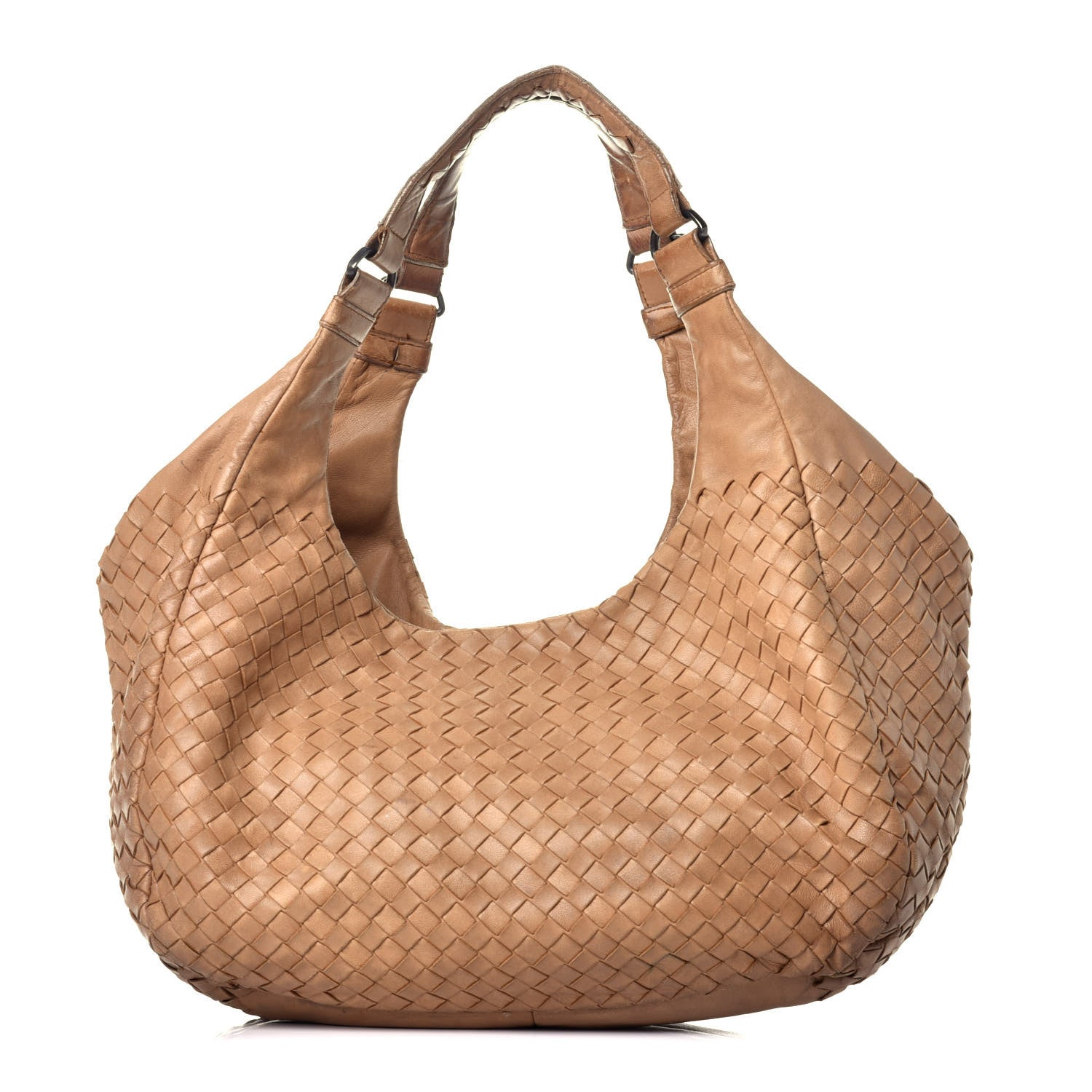 Bottega Veneta Nappa Intrecciato Medium Campana Hobo Camel 1 of 9