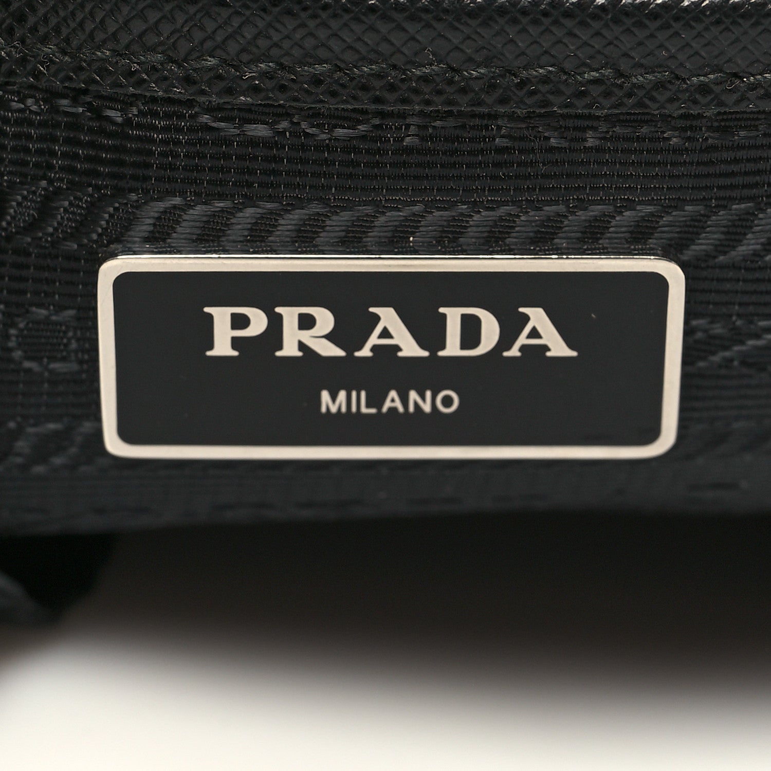 Prada Tessuto Nylon Saffiano Medium Backpack Black 6 of 10