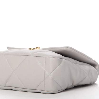 Chanel Lambskin Quilted Medium Chanel 19 Flap Grey 7 of 10
