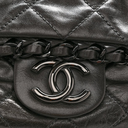 Chanel Calfskin Quilted Medium Chain Me Flap Grey 11 of 11