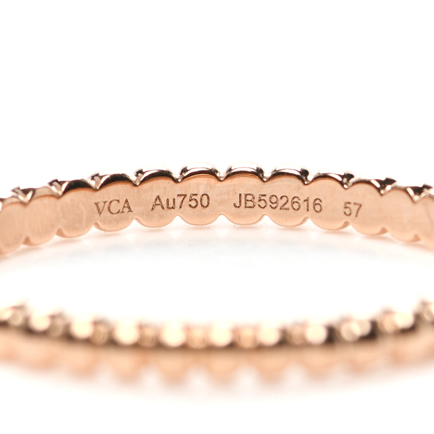 Van Cleef & Arpels 18K Yellow Gold Small Perlee Ring 57 8 2 of 5