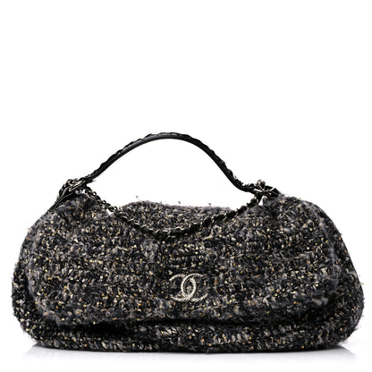 Chanel Patent Tweed Sequin Shopping Flap Bag Multicolor 1 of 13
