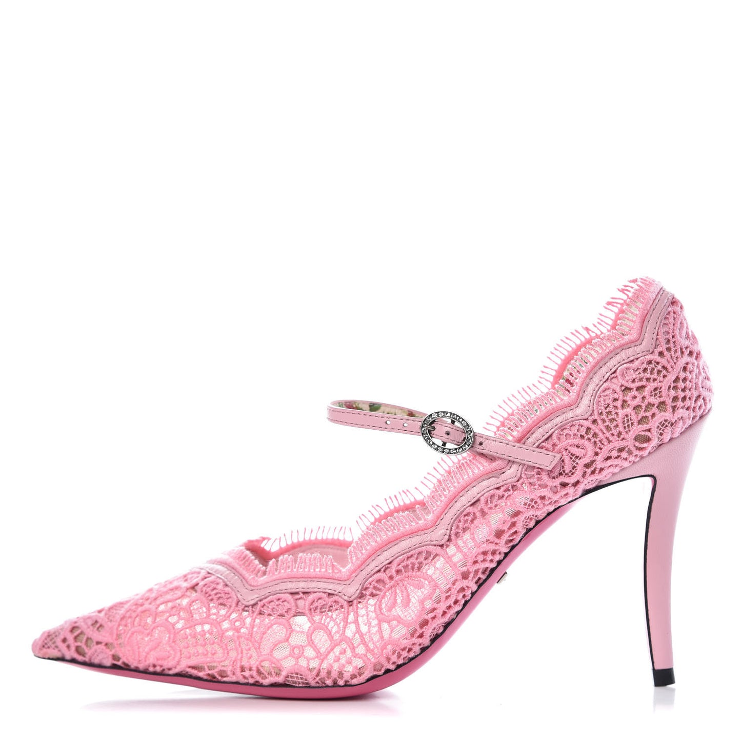 Lace Pizzo Venice Pumps 37.5 Sugar Pink