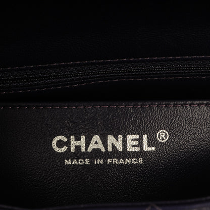 Chanel Lambskin Quilted Mini Rectangular Flap Dark Purple 5 of 7