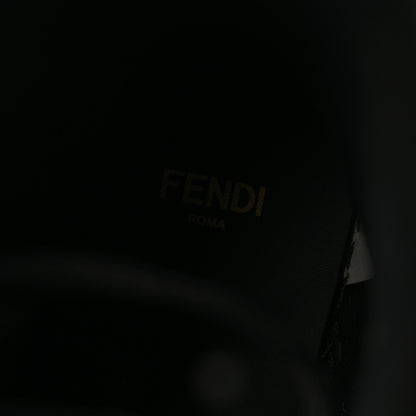 Fendi Vitello Abrasivato Fendigraphy 50mm Biker Boots 40 Black 8 of 8