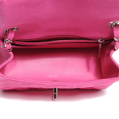 Chanel Iridescent Caviar Quilted Mini Flap Hot Pink 5 of 9