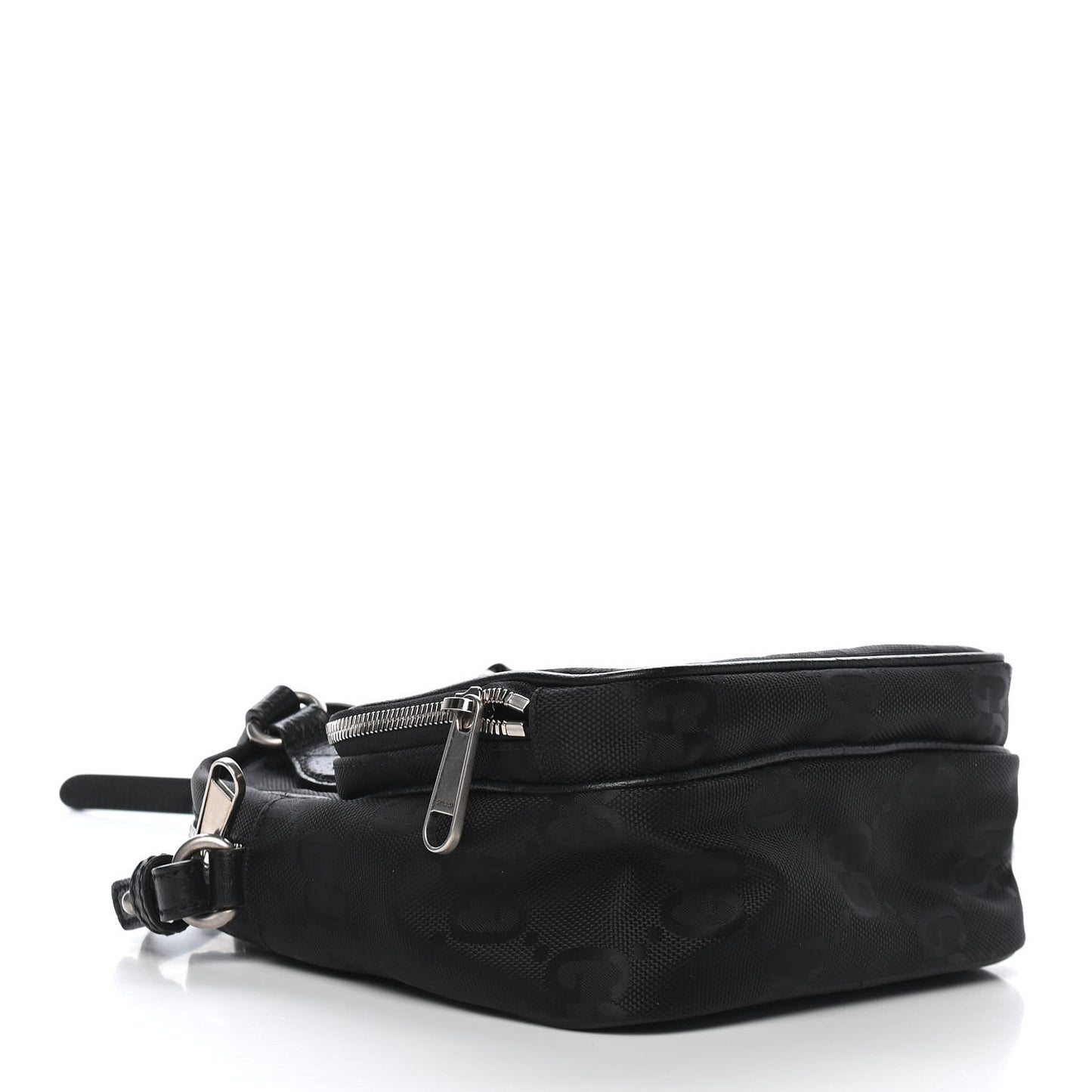 Econyl Nylon Monogram Off The Grid Shoulder Bag Black