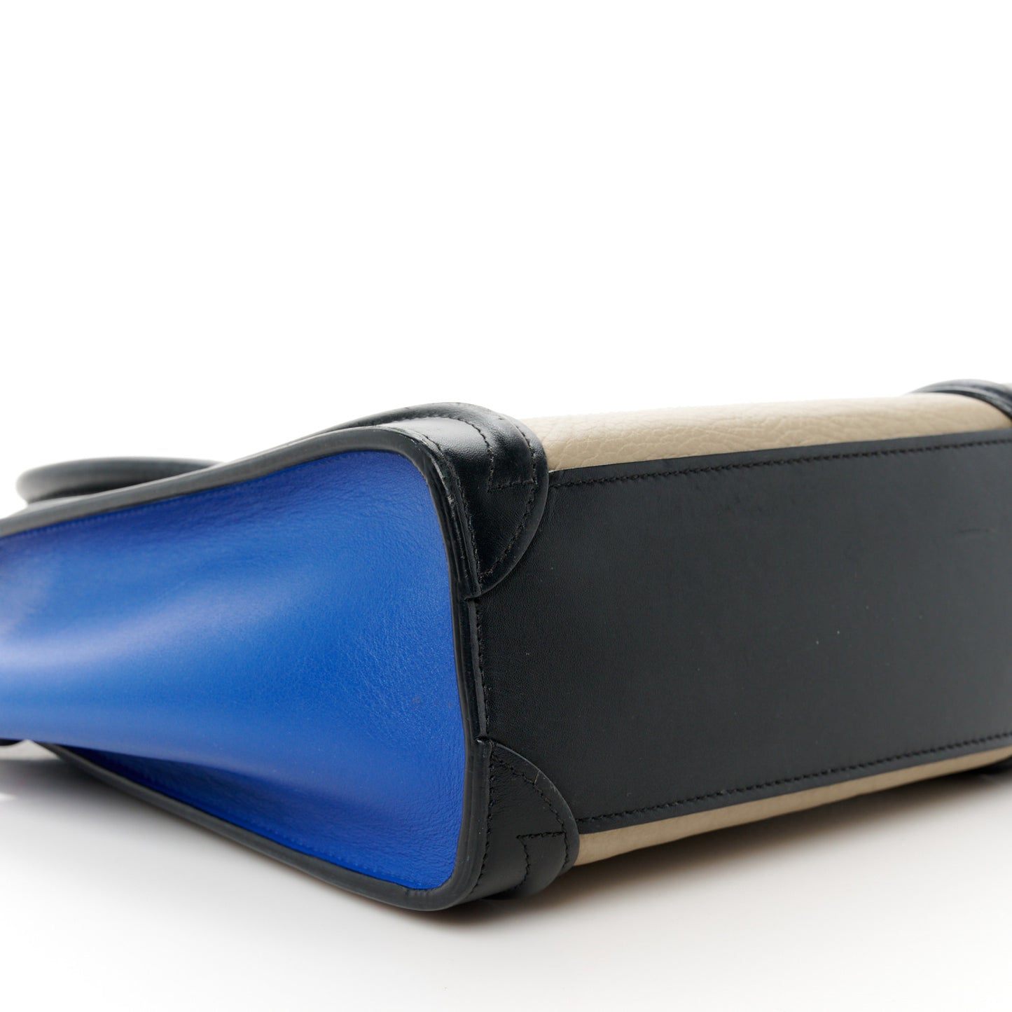 Elephant Calfskin Nano Tri-Color Luggage Sand