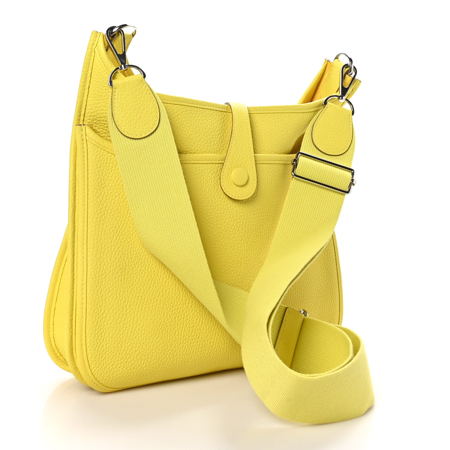 Hermes Taurillon Clemence Evelyne III PM Lime 3 of 10