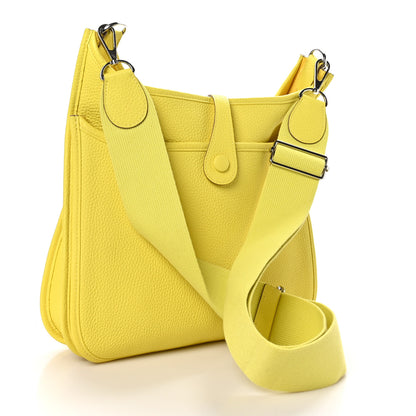 Hermes Taurillon Clemence Evelyne III PM Lime 3 of 10