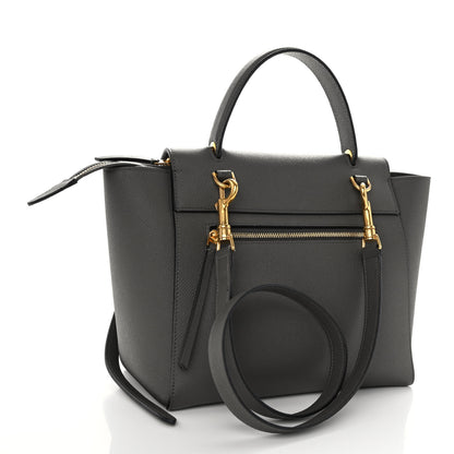 Celine Grained Calfskin Micro Belt Bag Grey 3 of 10