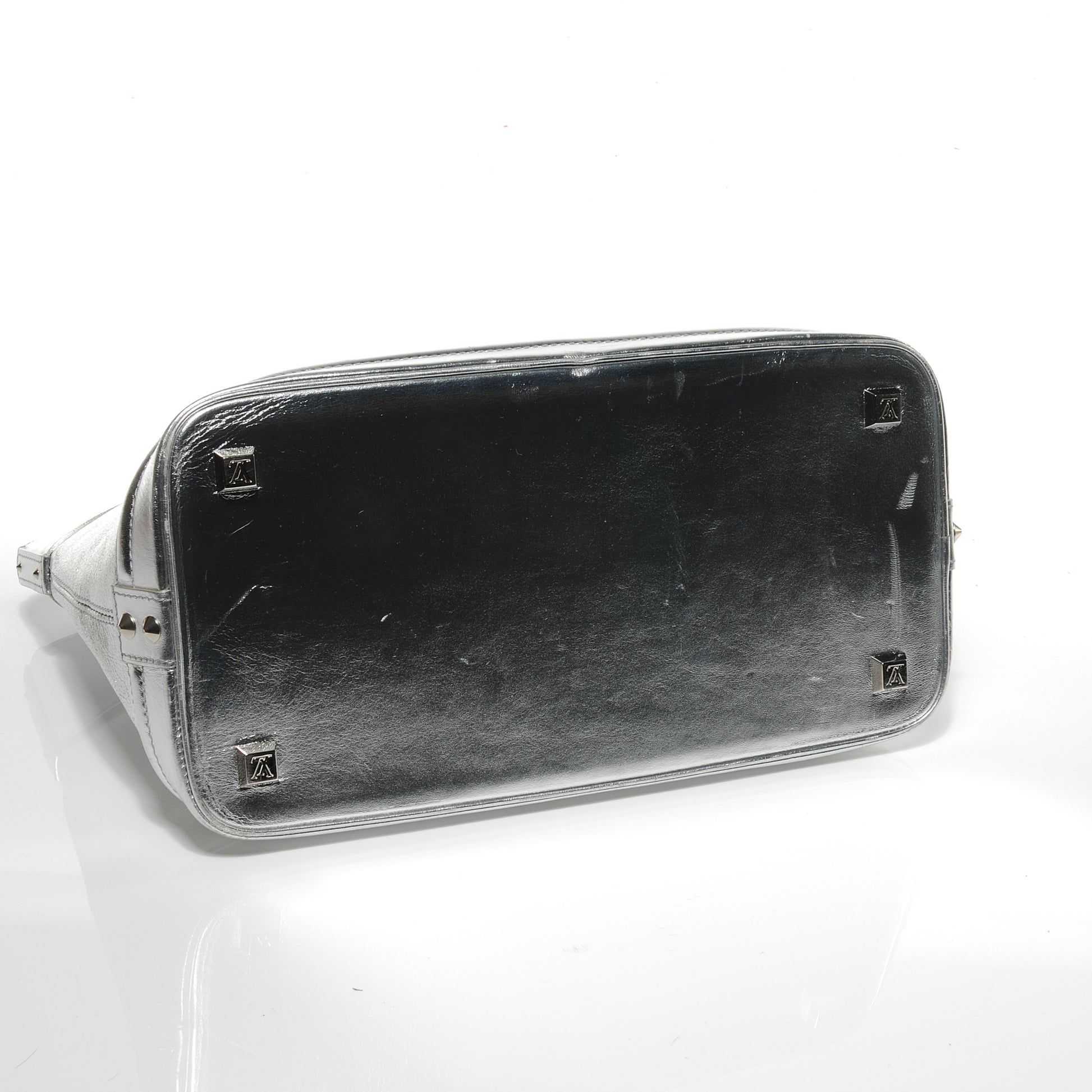 Louis Vuitton Suhali Lockit MM Silver 4 of 8