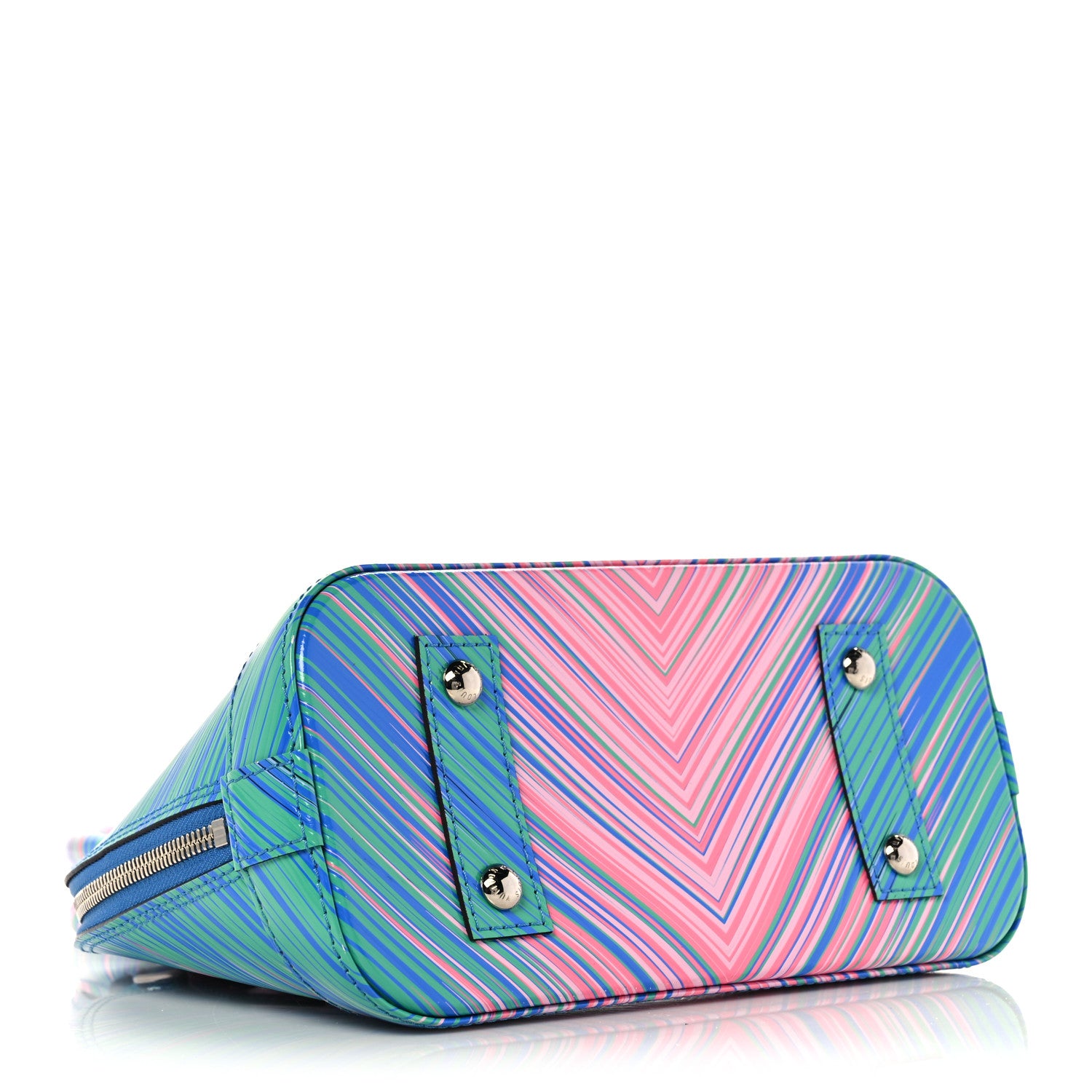Louis Vuitton Epi Tropical Alma BB Blue Rose 3 of 8