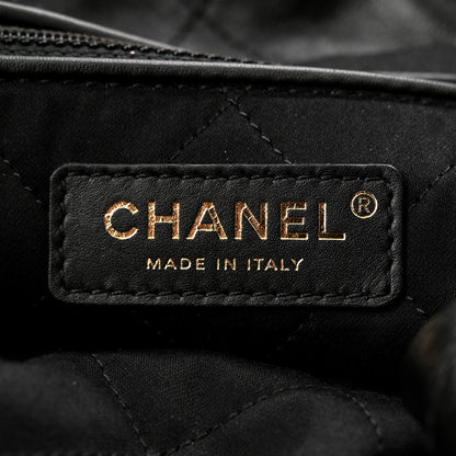 Chanel Shiny Calfskin Quilted Large Chanel 22 Black 7 of 11