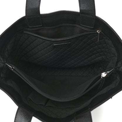 Chanel Goatskin Perforated Large CC Tote Black 5 of 13