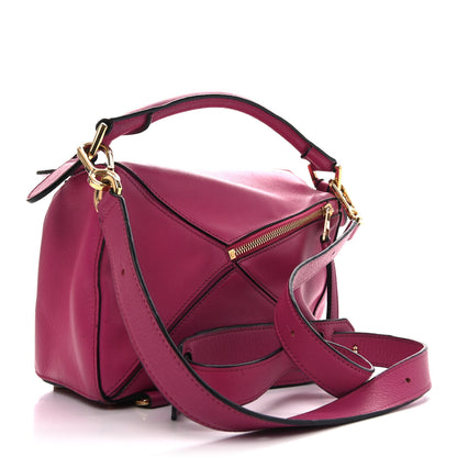 Loewe Calfskin Small Puzzle Bag Fuchsia 3 of 8