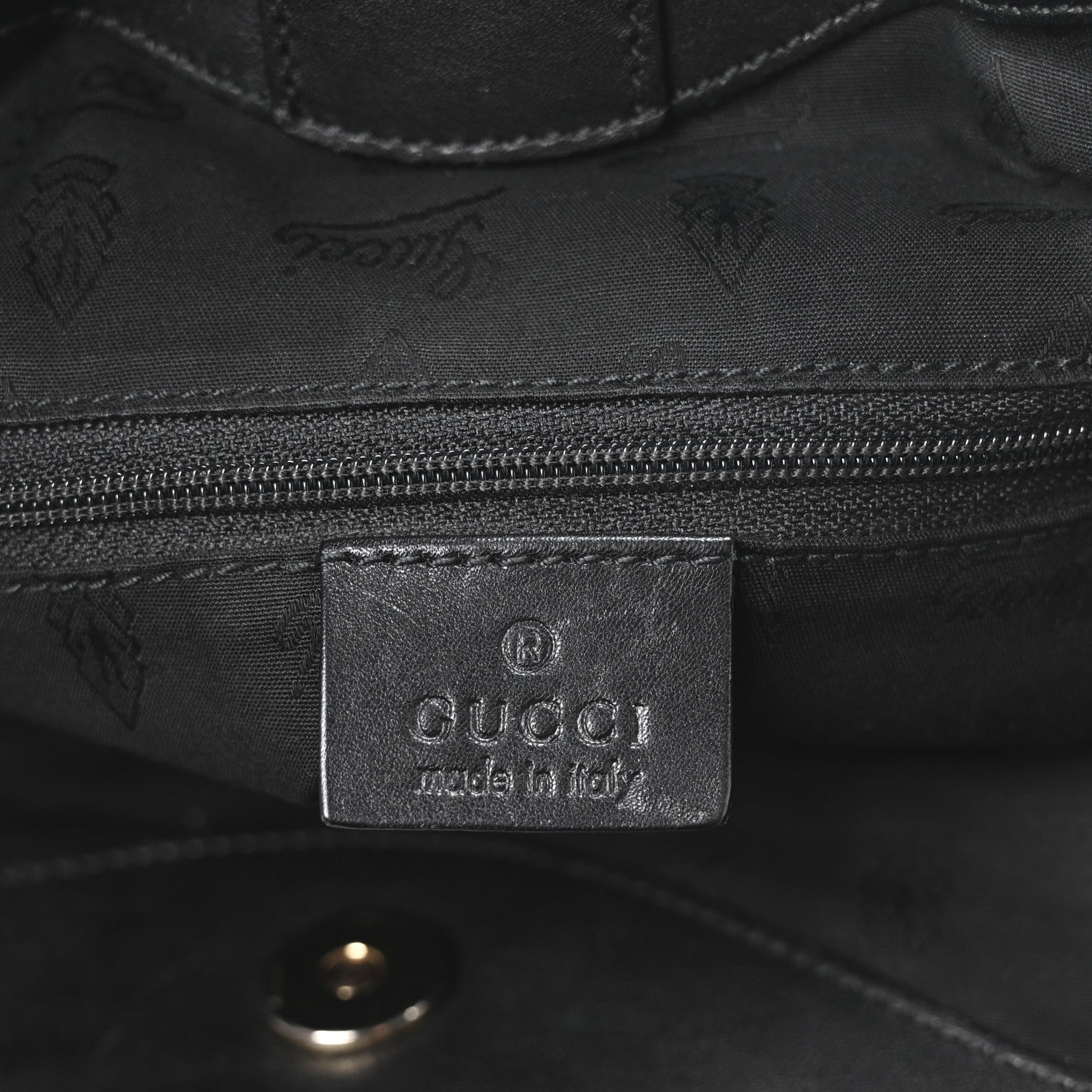 Gucci Guccissima Medium Sukey Tote Black 6 of 10