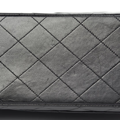 Chanel Lambskin Quilted XL Jumbo Single Flap Black 11 of 16