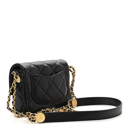 Chanel Caviar Quilted Mini Twist Your Buttons Flap Black 3 of 11