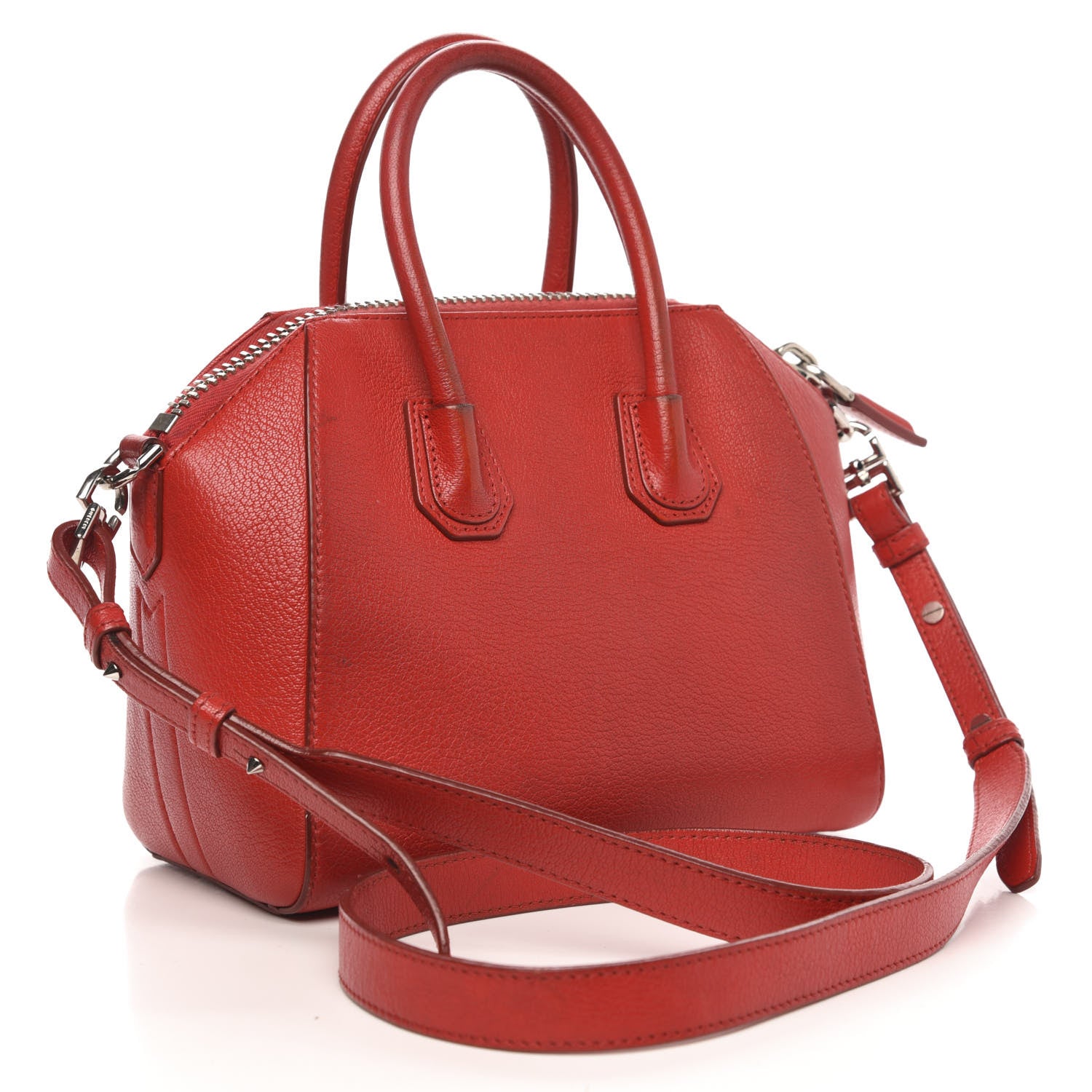 Givenchy Sugar Goatskin Mini Antigona Medium Red 3 of 16