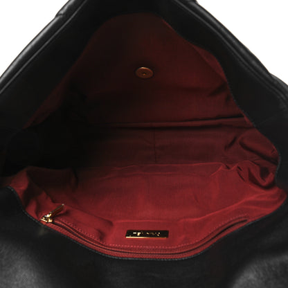Chanel Goatskin Quilted Maxi Chanel 19 Flap Black 5 of 11