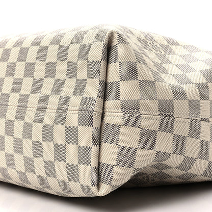 Louis Vuitton Damier Azur Graceful MM Rose Ballerine 6 of 6