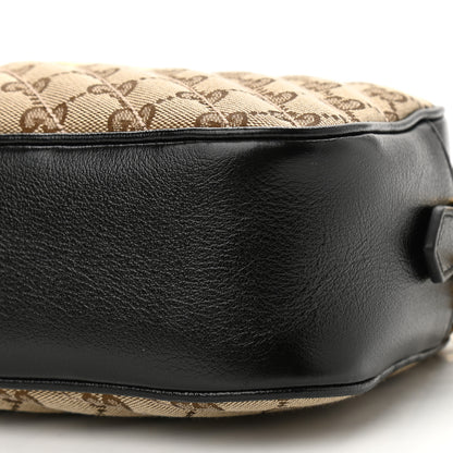 Gucci Monogram Matelasse Diagonal Small GG Marmont Chain Shoulder Bag Beige Black 10 of 12
