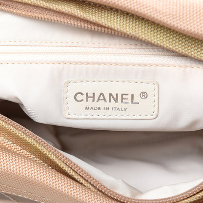 Chanel Coated Canvas Paris Biarritz Hobo Gold 6 of 10