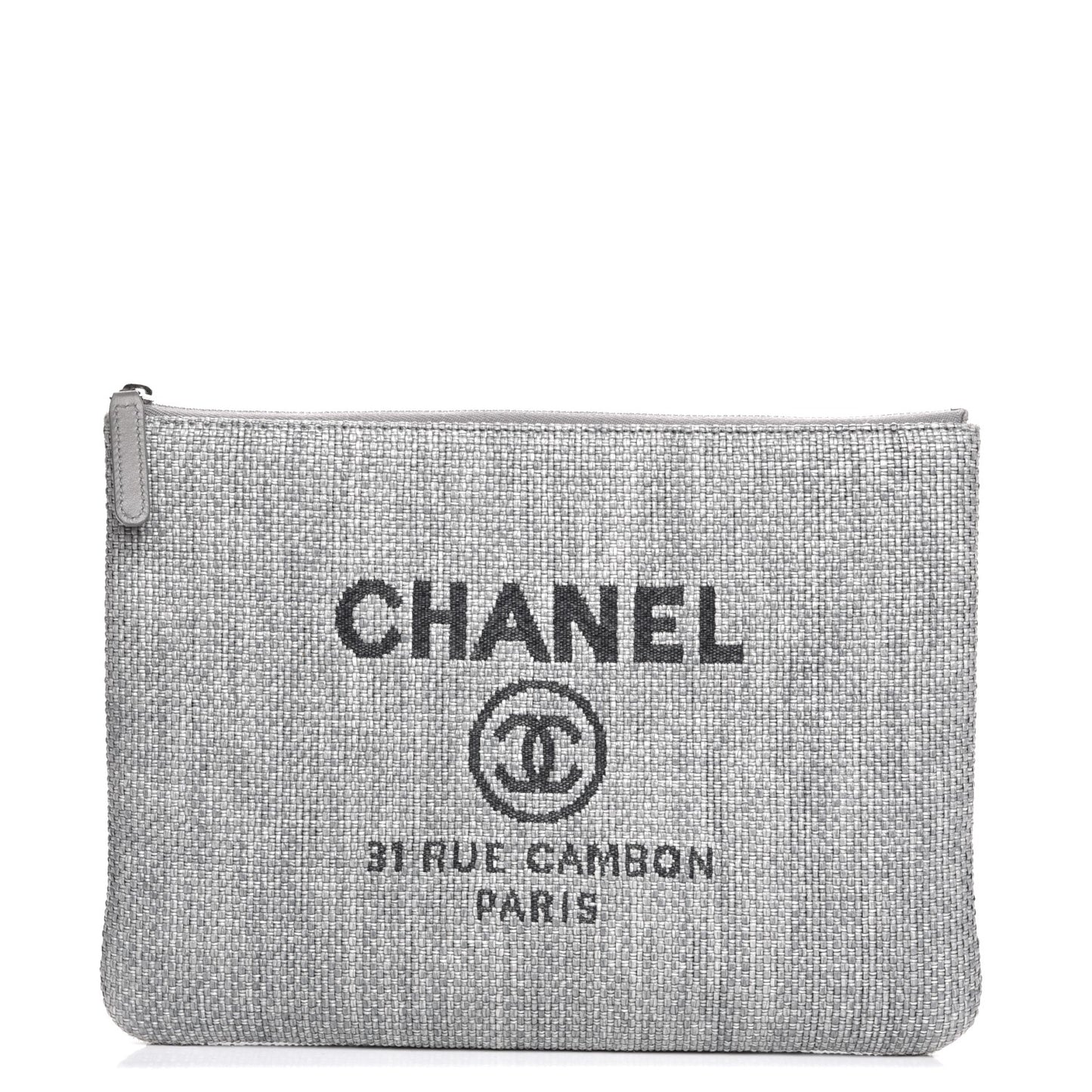 Canvas Large Deauville Pouch Grey