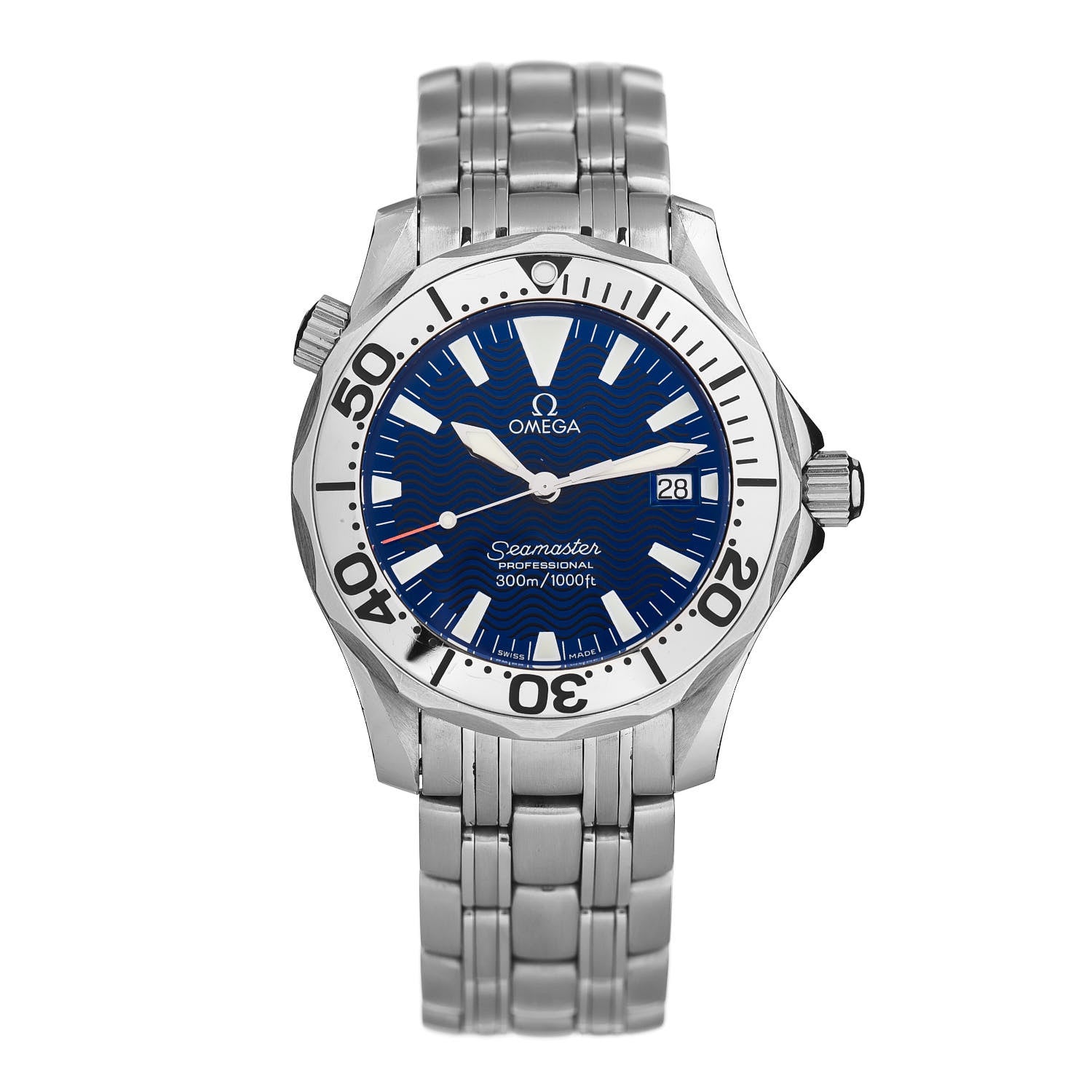 Omega Stainless Steel 36mm Seamaster Professional Quartz Watch Blue 2263.80 1 of 4