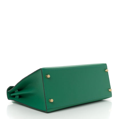 Hermes Epsom Kelly Sellier 28 Vert Vertigo 4 of 12