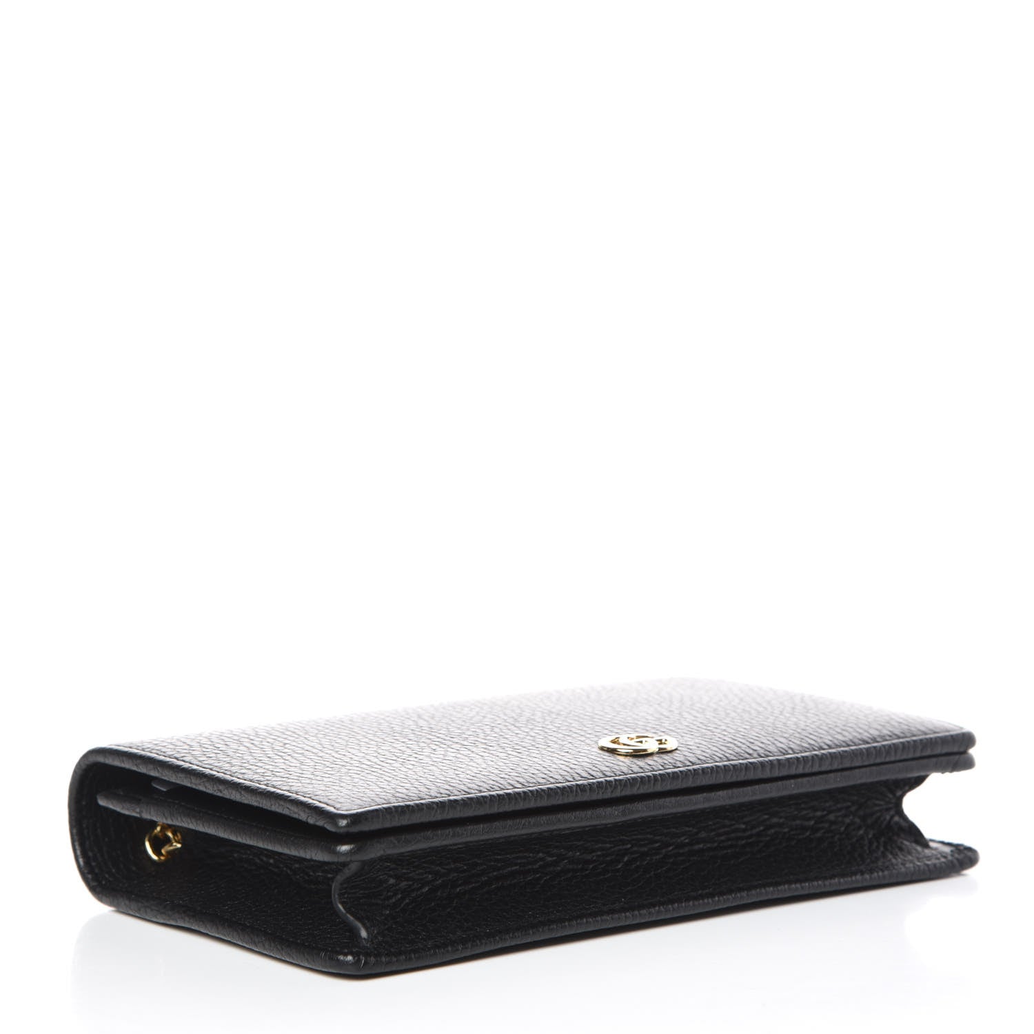 Gucci Calfskin Mini GG Marmont Chain Wallet Black 4 of 9