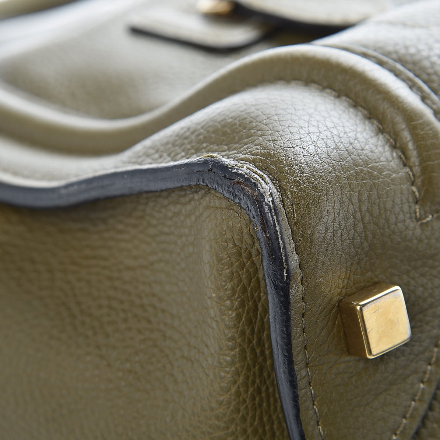 Drummed Calfskin Mini Luggage Jungle