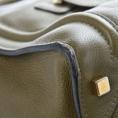 Celine Drummed Calfskin Mini Luggage Jungle 10 of 11