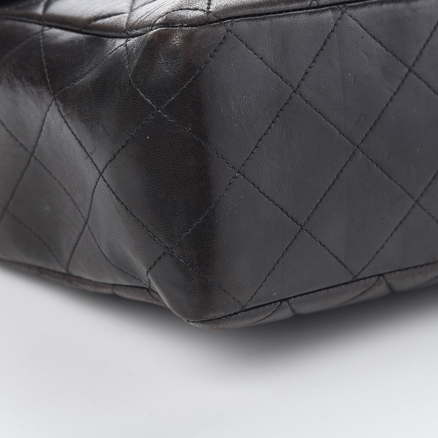 Chanel Lambskin Quilted Jumbo Single Flap Black 18 of 21
