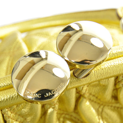 Marc Jacobs Quilted Leather Stam Metallic Gold 12 of 12