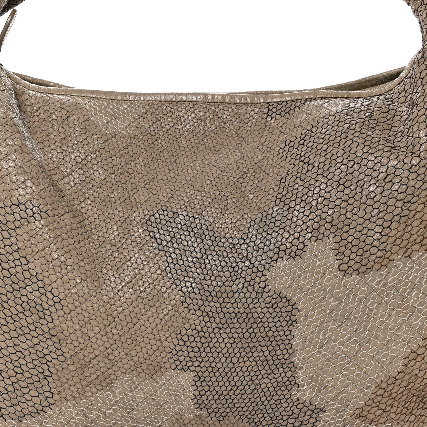 Bottega Veneta Nappa Intrecciato Camo Embroidered Large Veneta Hobo Taupe 7 of 10