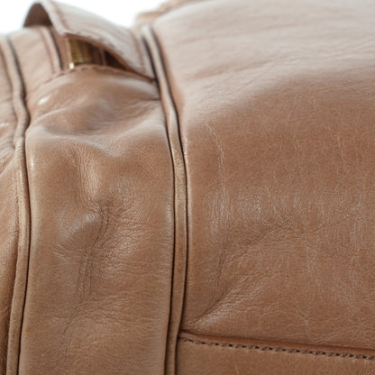 Saint Laurent Calfskin Large Vanity Bowler Camel 4 of 15