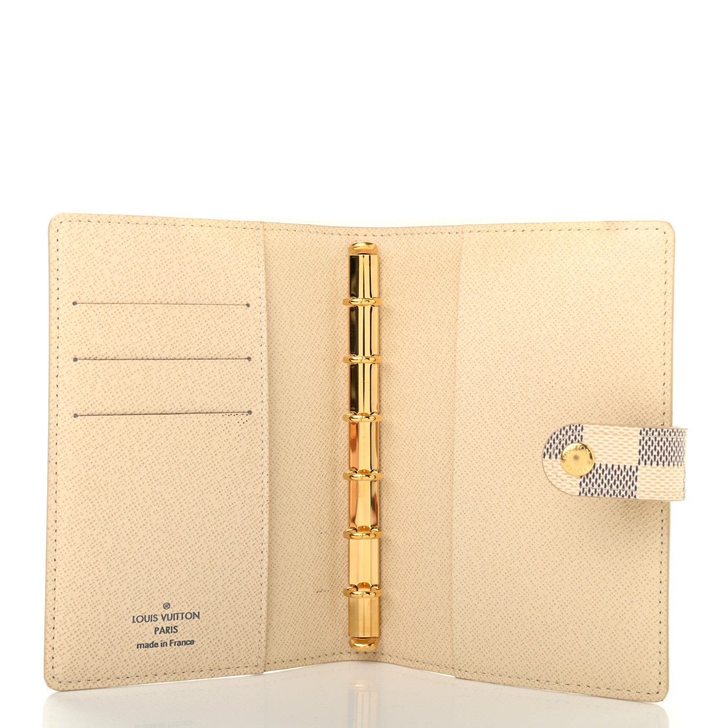 Louis Vuitton Damier Azur Small Ring Agenda Cover 5 of 8