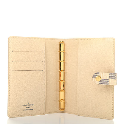 Louis Vuitton Damier Azur Small Ring Agenda Cover 5 of 8