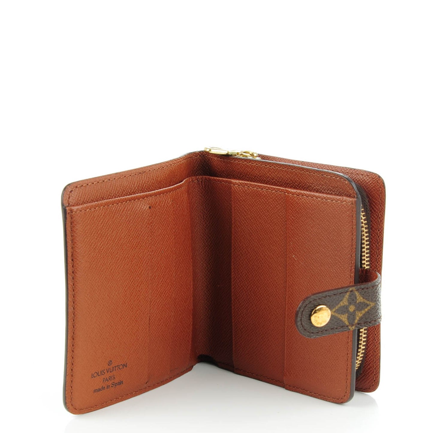 Monogram Compact Zippe Zipped Wallet
