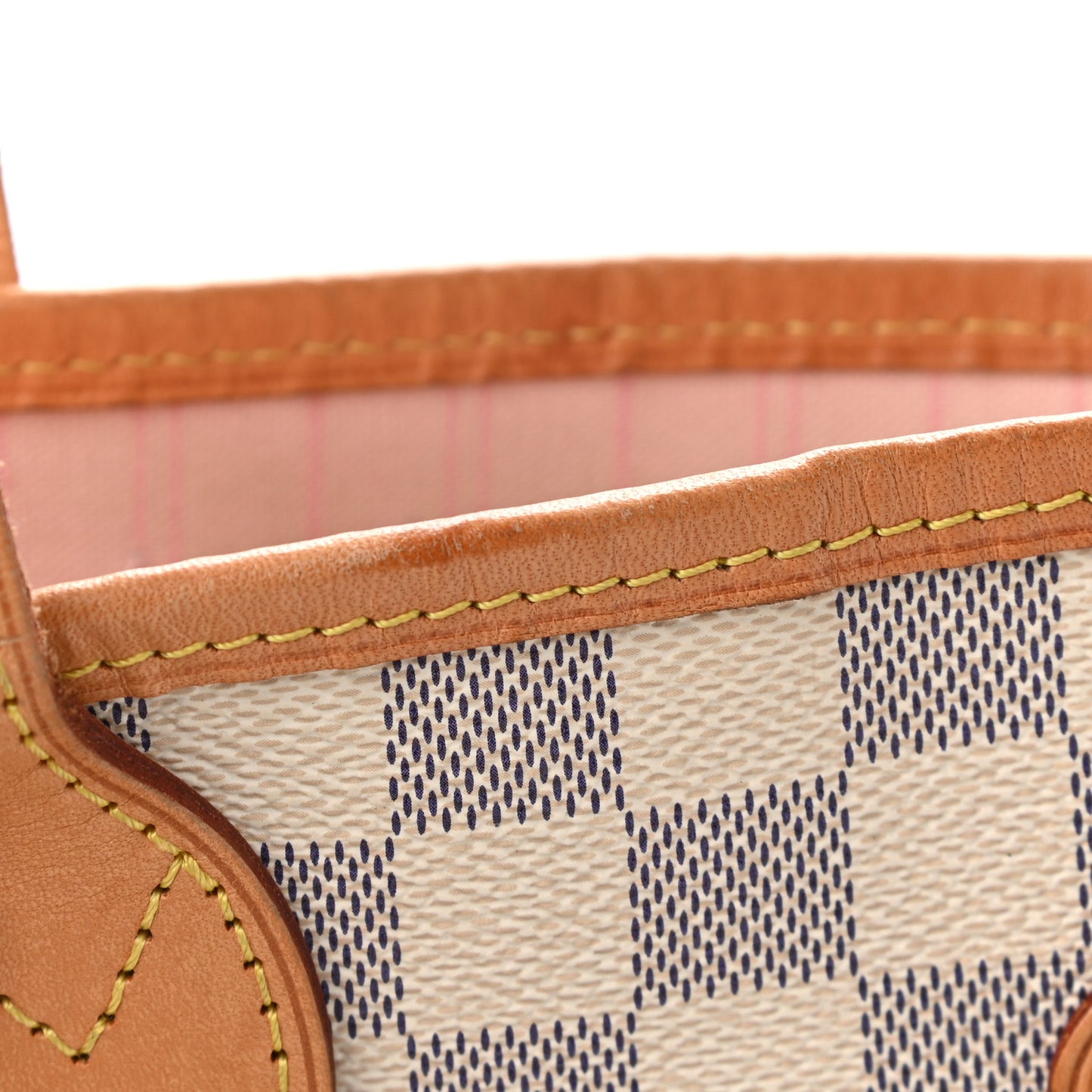 Damier Azur Neo Neverfull MM Rose Ballerine