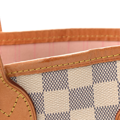 Louis Vuitton Damier Azur Neo Neverfull MM Rose Ballerine 13 of 13