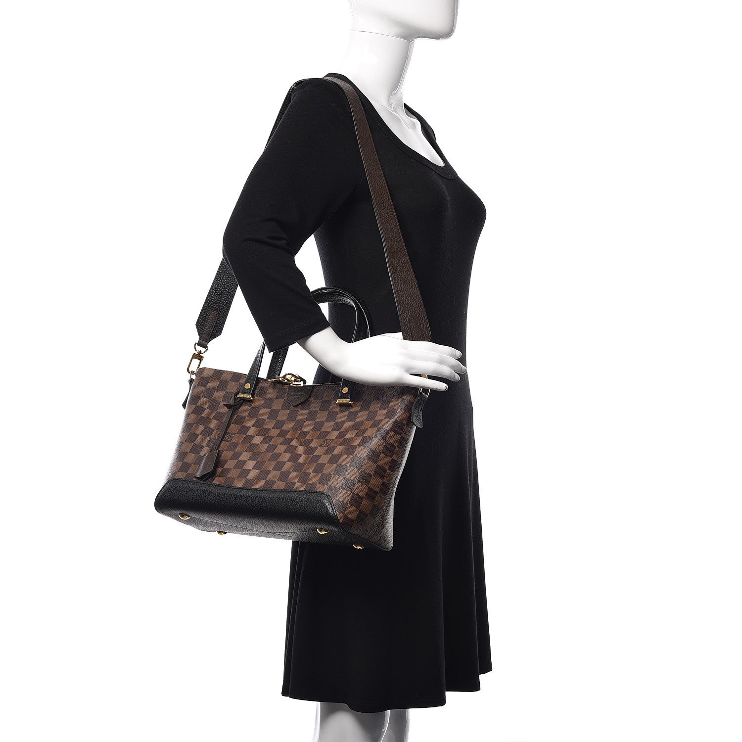 Louis Vuitton Damier Ebene Hyde Park Black 2 of 8