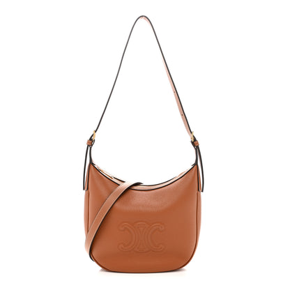 Celine Supple Calfskin Small Triomphe Heloise Shoulder Bag Tan 1 of 11